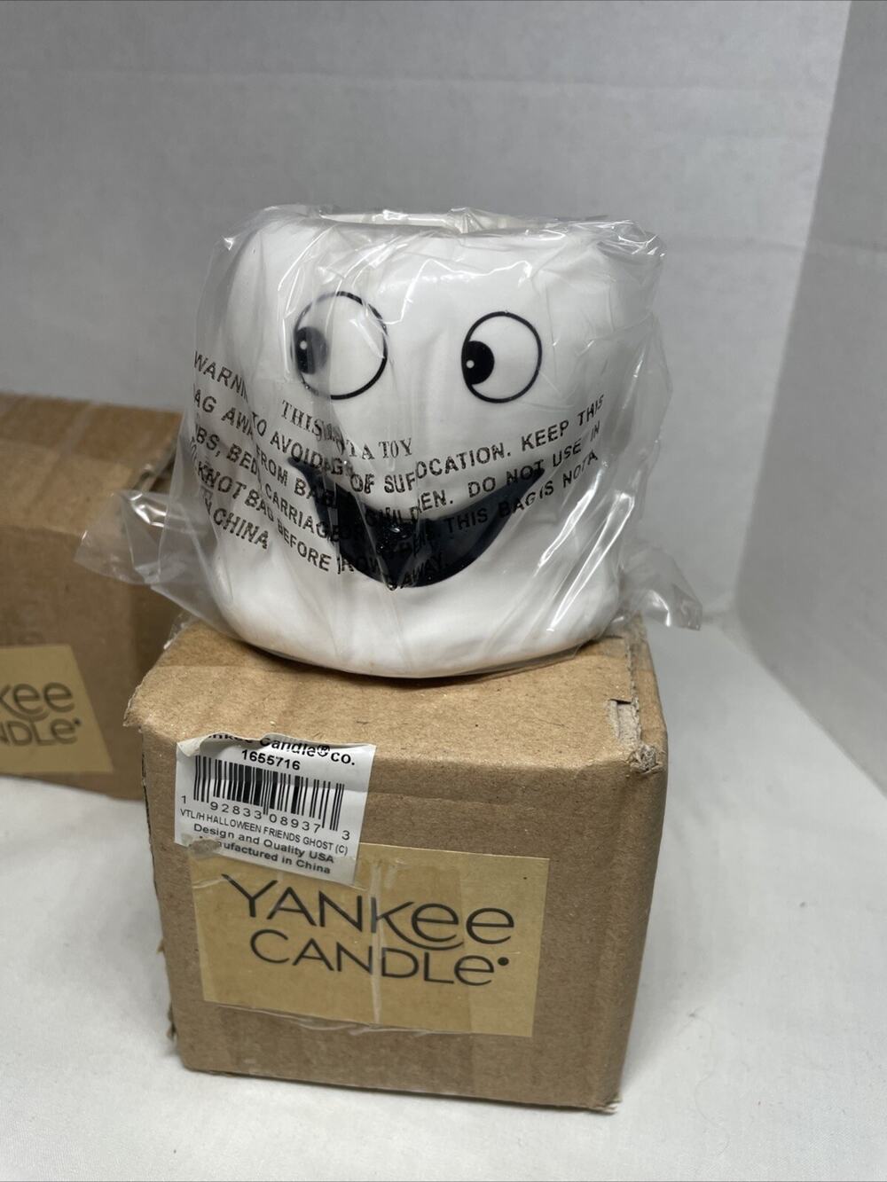 New Yankee Candle Halloween Friends Ghost Votive Tea Light Candle Holder